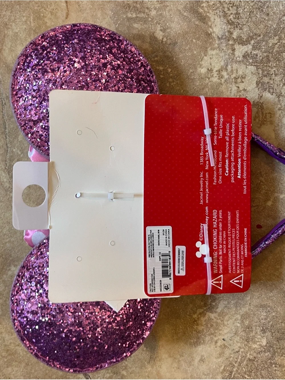 Disney Minnie Mouse Sequin Ears Headband Pink Purple NWT Adult Kids